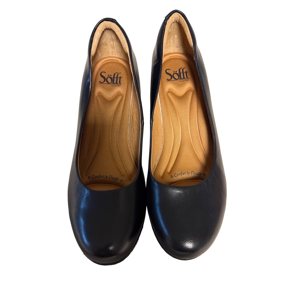 Sofft Black Leather Pumps Comfort by Design Heels 1089001 Womens 6.5M